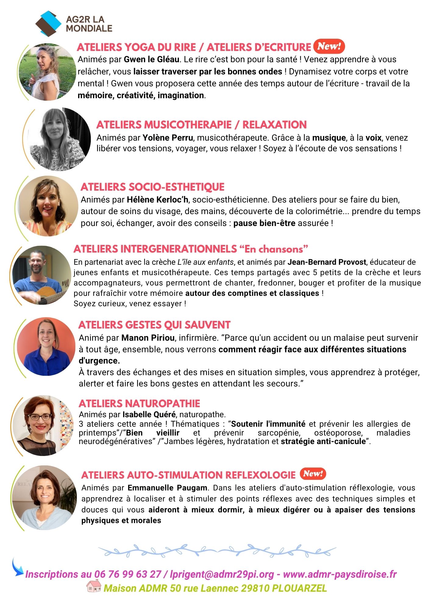 Pr&eacute;sentation Ateliers /2
